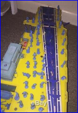 Vintage 1960s REMCO Mighty Matilda Aircraft Carrier With Figures & Life Boats