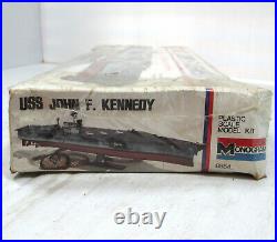 Vintage 1973 Monogram USS John F. Kennedy Aircraft Carrier Model Kit 6854 SEALED