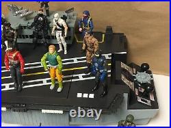 Vintage 1980s To 2000s GI Joe Mixed Lot Aircraft Carrier Figures Vehicles