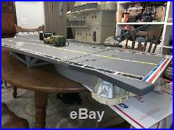 Vintage 1985 GI Joe USS Flagg Aircraft Carrier Lots Of Parts Hasbro Local Pic Up