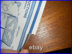 Vintage 1985 GI Joe USS Flagg Aircraft Carrier Original Blueprints Instructions
