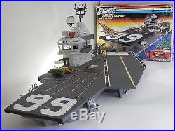 Vintage 1985 GI Joe USS Flagg Aircraft Carrier with Box, Keel-Haul, 99.9% Complete