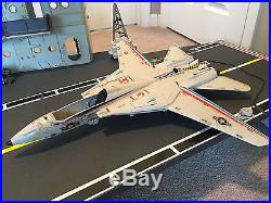 Vintage 1985 USS Flagg GI Joe Aircraft Carrier almost complete with instructions
