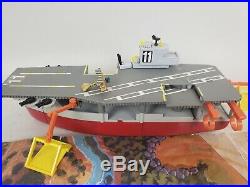 Vintage 1987 Galoob Micro Machines Playset Lot Army Set withAircraft Carrier