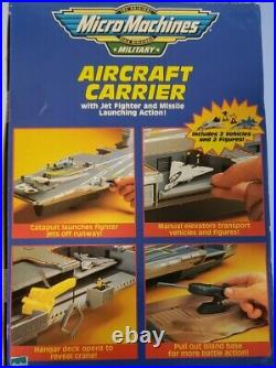 Vintage 1999 Military Micro Machines 30in+ Aircraft Carrier Hasbro