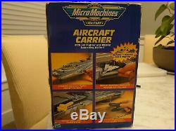 Vintage 1999 Military Micro Machines 30in+ Aircraft Carrier Hasbro Galoob