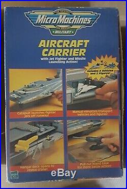 Vintage 1999 Military Micro Machines 30in+ Aircraft Carrier Hasbro Galoob