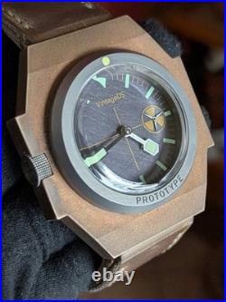 Vintage DS Aircraft Carrier VDS Bronze Titanium Distress Dial Swiss Aut G2U