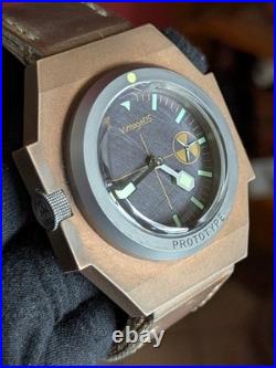 Vintage DS Aircraft Carrier VDS Bronze Titanium Distress Dial Swiss Aut G2U