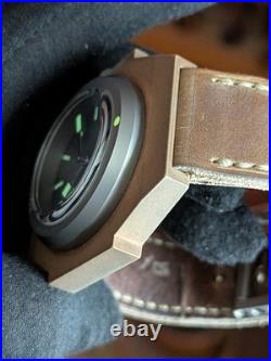 Vintage DS Aircraft Carrier VDS Bronze Titanium Distress Dial Swiss Aut G2U