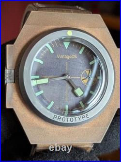 Vintage DS Aircraft Carrier VDS Bronze Titanium Distress Dial Swiss Aut G2U