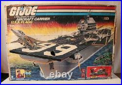 Vintage GI Joe ARAH USS Flagg Air Craft Carrier Box Only In Average Condition