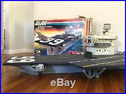 Vintage Hasbro GI JOE 1985 U. S. S. USS FLAGG Aircraft Carrier with BOX Toy PLAYSET