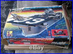Vintage Hasbro GI Joe USS Flagg Aircraft Carrier 98% complete 1985 ARAH /w box