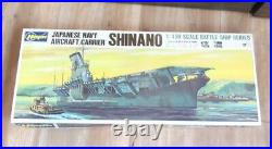 Vintage Hasegawa 1450 Japanese Aircraft Carrier Shinano WWII Motorized Read