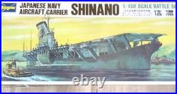 Vintage Hasegawa 1450 Japanese Aircraft Carrier Shinano WWII Motorized Read