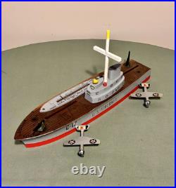 Vintage Keystone C-12 U. S. AIRCRAFT CARRIER Wood Toy Manufactured In Boston Mass Vintage Keystone C-12 U. S. AIRCRAFT CARRIER Wood Toy Manufactured In Boston Mass