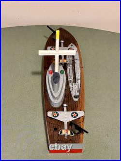 Vintage Keystone C-12 U. S. AIRCRAFT CARRIER Wood Toy Manufactured In Boston Mass Vintage Keystone C-12 U. S. AIRCRAFT CARRIER Wood Toy Manufactured In Boston Mass