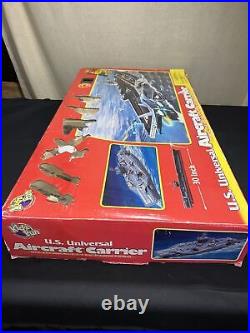 Vintage Kidz Fun US UNIVERSAL AIRCRAFT CARRIER With Realistic Fighter NOB