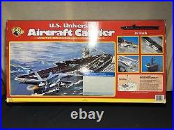 Vintage Kidz Fun US UNIVERSAL AIRCRAFT CARRIER With Realistic Fighter NOB