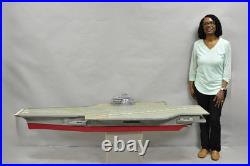 Vintage Large 84 USS Nimitz CVN-68 Aircraft Carrier Navy Military Model Ship 37