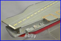 Vintage Large 84 USS Nimitz CVN-68 Aircraft Carrier Navy Military Model Ship 37