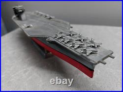 Vintage Metal Aircraft Carrier Tabletop Cigarette Lighter