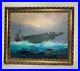 Vintage-Original-Oil-Painting-US-Aircraft-Carrier-Oceanscape-Signed-A-Stirone-01-evuq