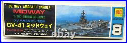 Vintage Otaki 1/800 US Navy Aircraft Carrier Midway Motorized Model Kit