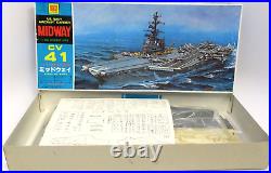 Vintage Otaki 1/800 US Navy Aircraft Carrier Midway Motorized Model Kit