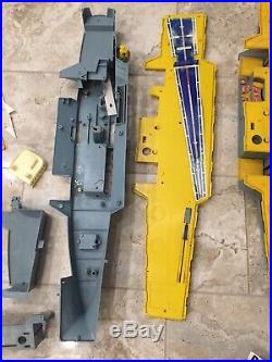 Vintage Parts Lot 1960's Remco Mighty Matilda Aircraft Carrier With Accessories