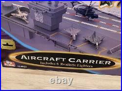 Vintage Redbox Aircraft Carrier 88 With Realistic Die-Cast Fighter Jets New