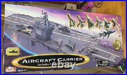 Vintage Redbox Aircraft Carrier 88 With Realistic Die-Cast Fighter Jets New