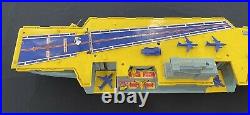 Vintage Remco Mighty Matilda 1960s Aircraft Carrier plus 4 Jets / 2 Helicopt