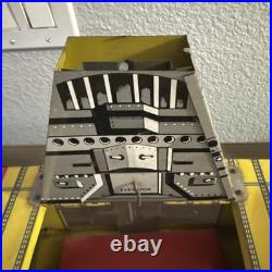 Vintage Tin Litho Toy Aircraft Carrier By Argo 1950's, Plane Elevator Rare 36