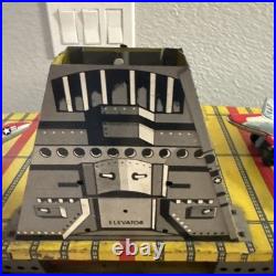 Vintage Tin Litho Toy Aircraft Carrier By Argo 1950's, Plane Elevator Rare 36