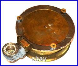 Vintage US Gage Co. 5.5 Brass WW2 USS Monterey Aircraft Carrier Salvage k