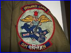 Vintage US Navy deck jacket USS Bennington Aircraft Carrier USN original patches