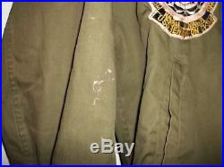 Vintage US Navy deck jacket USS Bennington Aircraft Carrier USN original patches
