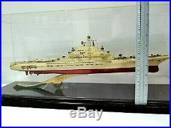 Vintage USSR Aircraft Carrier Kiev desk model Made as Prototype in 70's