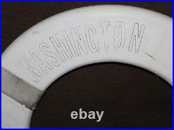 Vintage Us Navy Air Craft Carrier Uss George Washington Cvn 73 Life Ring