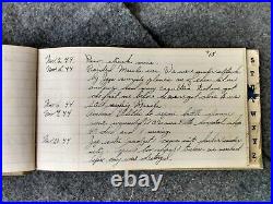 Vintage WW2 USMC Diary from USS Lexington Aircraft Carrier 6th Marine Division