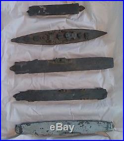 Vintage WWII Authenticast Comet Metal Battleships Aircraft Carriers LOT of 89