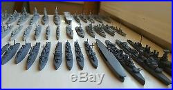 Vintage WWII Authenticast Comet Metal Battleships Aircraft Carriers LOT of 90