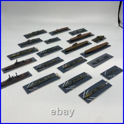 Vintage WWII Naval Ship Miniature Lot 20+ Fleet Aircraft Carriers 12400