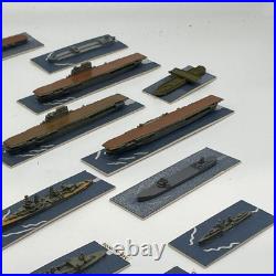 Vintage WWII Naval Ship Miniature Lot 20+ Fleet Aircraft Carriers 12400