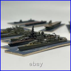 Vintage WWII Naval Ship Miniature Lot 20+ Fleet Aircraft Carriers 12400