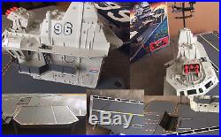 Vintage gi joe u. S. S. Flagg aircraft carrier playset with box 1985 hasbro