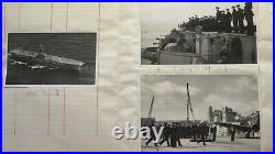 WWII AIRCRAFT CARRIER Album HMS Venerable R63 Naval Officer's Album RARE WW