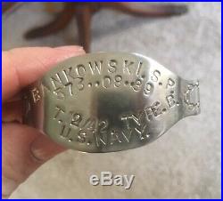 WWII US Navy USS Cowpens Named Uniform Dog Tag Group Aircraft Carrier